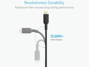کابل تبدیل USB به Lightning انکر مدل A8432 PowerLine II به طول 0.9 متر