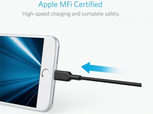 کابل تبدیل USB به Lightning انکر مدل A8432 PowerLine II به طول 0.9 متر