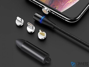 کابل شارژ فست سه سر آهنربایی راک Rock G1 Magnetic Cable Fast Charge 1m