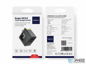 آداپتور شارژ سریع راک Rock Sugar Series QC3.0 Travel Charger