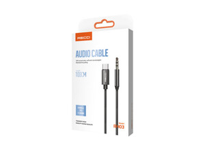 کابل مبدل  صدا 3.5 میلیمتری به لایتنینگ رسی RECCI RH02 LIGHTNING TO 3.5 AUX AUDIO CABLE 1M