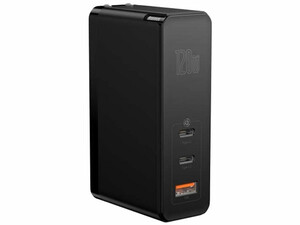 شارژر دیواری سوپر فست شارژ 120 وات بیسوس Baseus  2 Type-C / USB-C + USB Ports CCGAN-K01