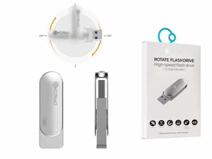 فلش مموری 64 گیگابایت یو اس بی 3.0 کوتتسی  Coteetci USB 3.0 rotating flash disk CS8832-64G