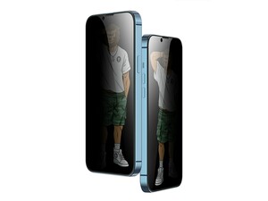 محافظ صفحه نمایش شیشه ای حریم شخصی آیفون 13 پرو مکس گرین Green iPhone 13 Pro Max 3D Privacy Silicone Edge Glass