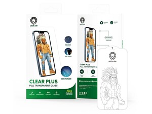 محافظ صفحه نمایش شیشه ای آیفون 13 پرو مکس گرین Green iPhone 13 Pro Max Clear Plus Full Transparent Glass