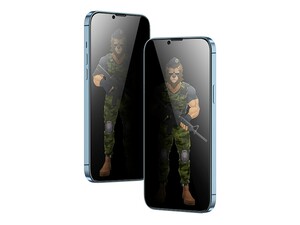 محافظ صفحه نمایش شیشه ای حریم شخصی آیفون 13 و 13 پرو گرین Green iPhone 13/13 Pro Privacy Pro Full Curved Glass