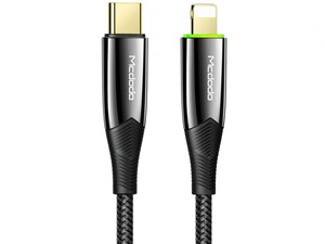 کابل شارژ سریع تایپ‌سی به لایتنینگ 1.8 متری مک‌دودو Mcdodo Auto Power Off Cable For IPhone PD 20W CA-8563