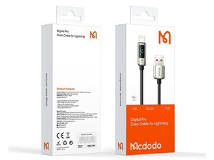 کابل شارژ هوشمند لایتنینگ مک دودو Mcdodo Ca-9941 Digital Display Pro Lightning Cable 1.2M