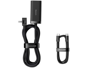 شارژر دیواری سوپر فست شارژ تایپ‎‌سی و یو‌اس‌بی 100 وات بیسوس Baseus GaN3 Pro Fast Charger 2U+2C CN CCGP000001