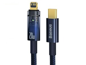 کابل Type-C به Lightning شارژ سریع و انتقال دیتا بیسوس Baseus CATS000003 Explorer Series Type-C to Lightning Auto Power-Off Fast Charging Data Cable 20W PD