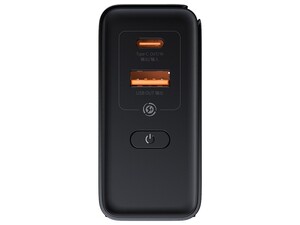 شارژر دیواری و پاوربانک 10000 همراه با کابل تایپ‌سی یک متری بیسوس Baseus Power Station 4 Hybrid GaN Power Bank &amp; Adaptor PPHD010001