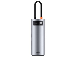 هاب و مبدل تایپ‌سی 7 در 1 بیسوس Baseus WKWG020113 Metal Gleam Series 7-in-1 Multifunctional Type-C HUB Docking Station