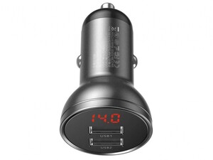 شارژر فندکی فست شارژ ماشین با دو پورت بیسوس CCBX-0G