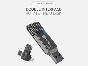 فلش مموری تایپ سی و یو ای بی 128 گیگ کوتتسی Coteetci USB 3.0·&amp;TYPE-C the u disk CS8833-128G