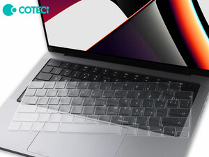 کاور صفحه کلید مک بوک پرو 14 اینچ/16 اینچ و مک بوک ایر 13 اینچ کوتتسی Coteetci Keyboard skin Macbook Pro 14&amp;16' Macbook Air 13" 13001