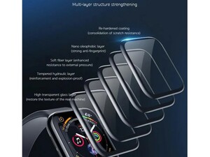 محافظ صفحه نمایش اپل‌واچ 45 میلی‌متری کوتتسی Coteetci 4D Apple Watch PET Soft Edge Screen Protector For Apple Watch 7
