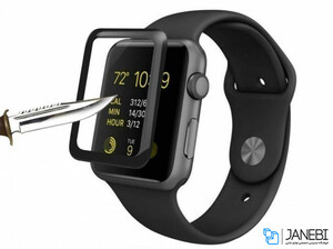 محافظ صفحه نمایش شیشه ای اپل واچ Coteetci 4D Glass Apple Watch cs2210 38mm