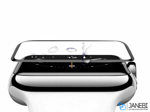 محافظ صفحه نمایش شیشه ای اپل واچ Coteetci 4D Glass Apple Watch 42mm