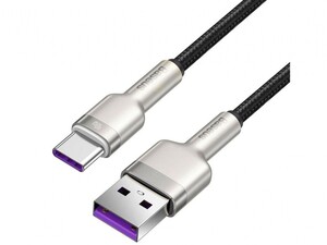 کابل داده و شارژ سریع یواس‌بی به تایپ‎سی 25 سانتی‌متری بیسوس Baseus Cafule Series Metal Data Cable USB to Type-C 40W CATJK-01