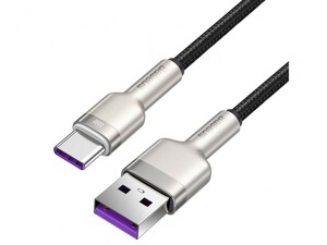 کابل تایپ سی شارژر سریع هوآوی 66 وات بیسوس Baseus Cafule Series Metal Data Cable USB to Type-C 0.25m CAKF000001