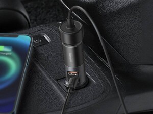 شارژر فندکی سوپر فست شارژ ماشین تایپ سی 120 وات بیسوس CCBT-C0G