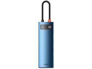 هاب 8 پورت بیسوس Baseus Metal Gleam 8 in 1 Multifunctional Type-C HUB 100W WKWG000103