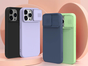 قاب سیلیکونی مگنتی آیفون 15 پرومکس نیلکین Nillkin Apple iPhone 15 Pro max CamShield Silky magnetic silicone case