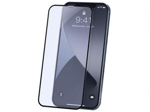 محافظ صفحه نمایش ضد اشعه منحنی آیفون بیسوس 2 تایی Baseus Curved-Screen Glass iPhone 12 Pro Max