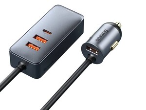 هاب شارژر و شارژر فندکی سریع بیسوس Baseus Share Together Fast Car Charger 120W CCBT-B0G