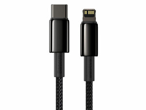 کابل شارژ سریع تایپ سی به لایتنینگ بیسوس Baseus Tungsten Gold Type-C to iP 1m 20W