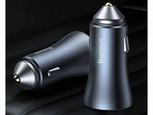 شارژر فندکی فست شارژ ماشین دو پورت 40 وات بیسوس CCJD-A03