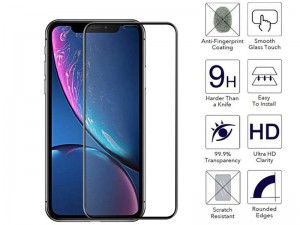 محافظ صفحه نمایش بوف مدل 5D مناسب برای گوشی موبایل آیفون Xr