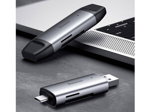 کارت خوان تایپ سی و یو اس بی بیسوس Baseus Lentil Cabin card reader