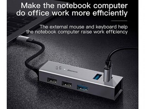 هاب پنج پورت بیسوس Baseus Cube USB3.0 &amp; USB2.0 HUB Adapter