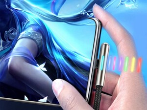کابل شارژ تایپ سی هواوی بیسوس Baseus Iridescent Lamp HW Charge Mobile Game 50cm