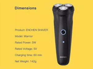 ریش تراش شیائومی Xiaomi Enchen Warrior Rotary Shaver 5W