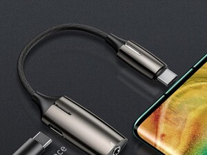 مبدل تایپ سی به تایپ سی و صدا بیسوس Baseus Type-C To Type-C&amp;3.5MM Adapter L60
