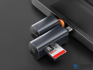 کارتخوان تایپ سی و یو اس بی بیسوس Baseus Mini-cabin Card Reader
