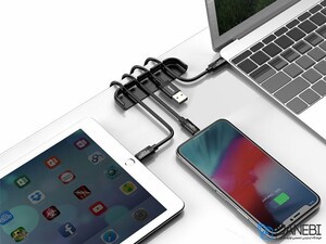 نگهدارنده کابل و قاب نصب گلس آیفون بیسوس Baseus Film&amp;Cable Bundle Auxiliary iPhone XR