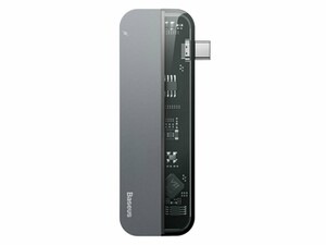 هاب آداپتور تایپ سی بیسوس Baseus Transparent Type-C HUB Adapter