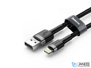 کابل شارژ و انتقال داده لایتنینگ بیسوس Baseus Cafule Lightning Cable 2m 1.5A CALKLF-CG1