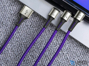 کابل شارژ سه سر بیسوس Baseus Caring 3 in 1 Cable 1.2m