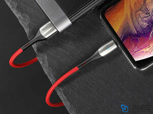 کابل شارژ سریع و انتقال داده لایتنینگ بیسوس Baseus Horizontal Lightning Data Cable 1m