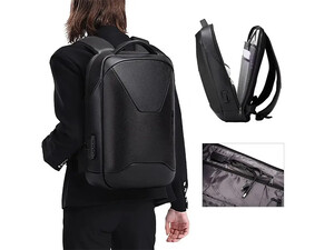 کوله پشتی لپ تاپ 15.6 اینچ مسافرتی ضد سرقت بنج  Bange BG-6621 Leather Anti Theft Travel Backpack