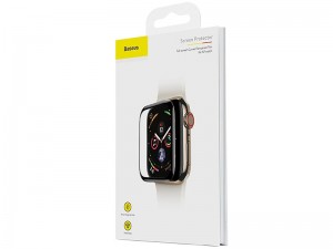 محافظ صفحه نمایش تمام چسب بیسوس مدل Screen Protector مناسب برای ساعت هوشمند اپل واچ 44mm