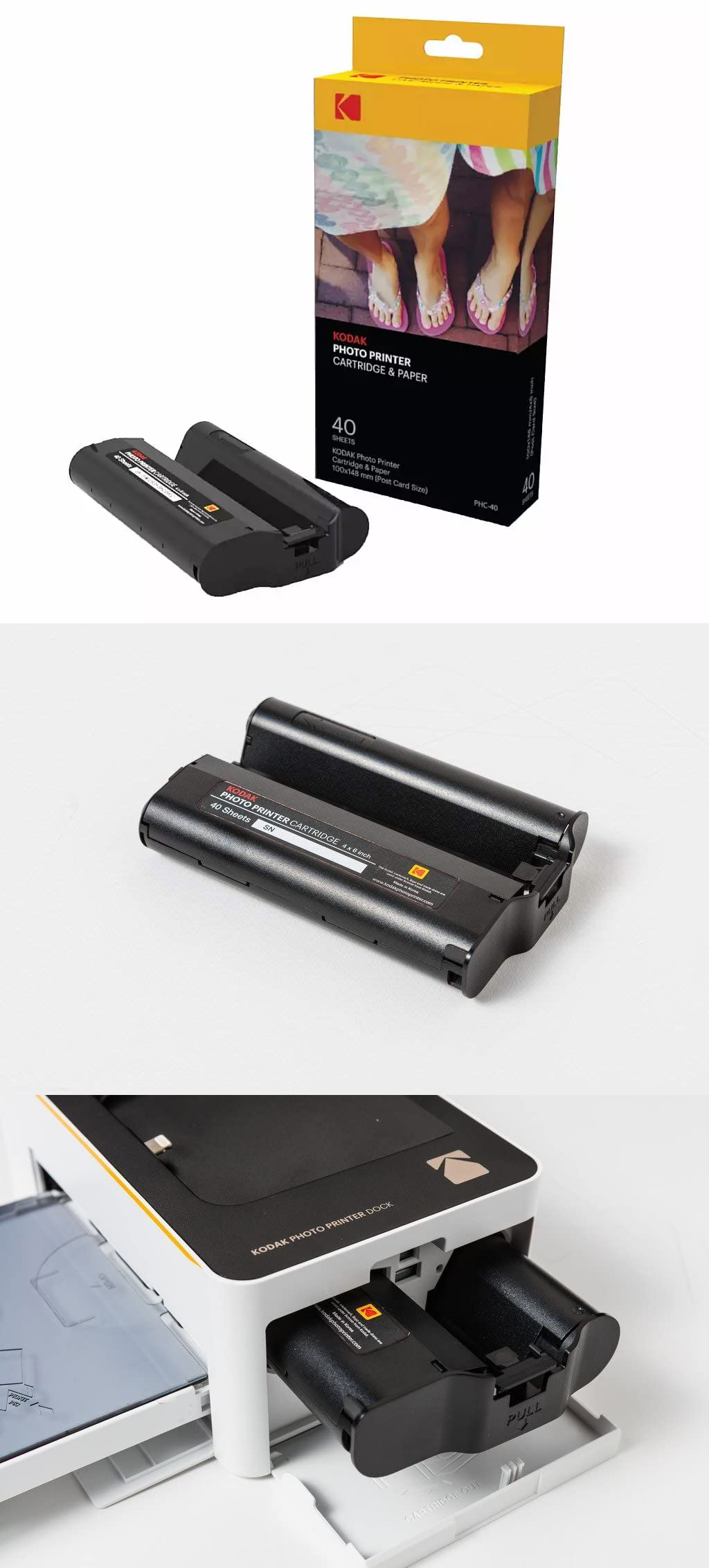 کارتریج و کاغذ چاپ عکس Kodak Cartridge & Paper For Kodak Photo Printer Dock