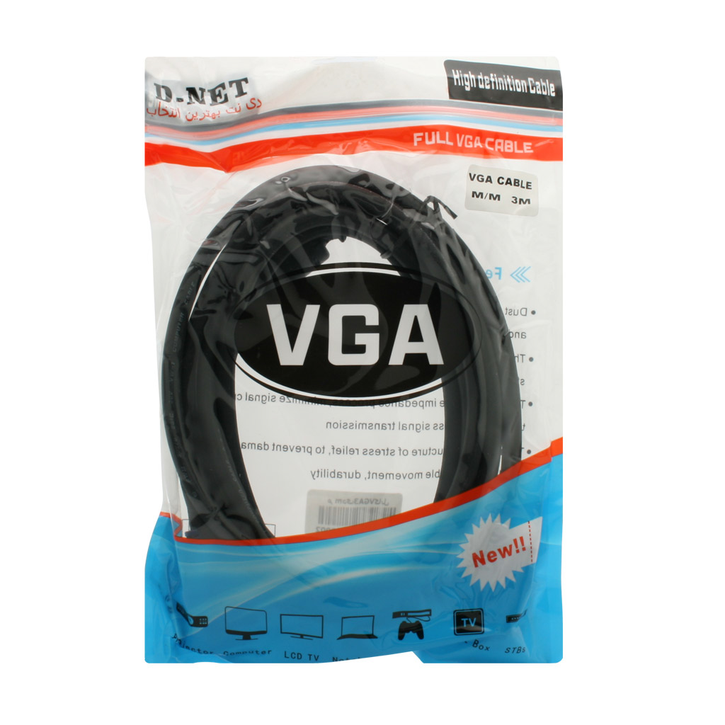 کابل VGA دی نت به طول 3 متر