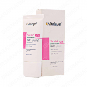 فلوئید ضد آفتاب SPF50 پوست حساس ویتالیر 50 میلی لیتری