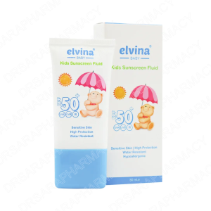 فلوئید ضد آفتاب کودک SPF50 الوینا 50 میلی لیتری