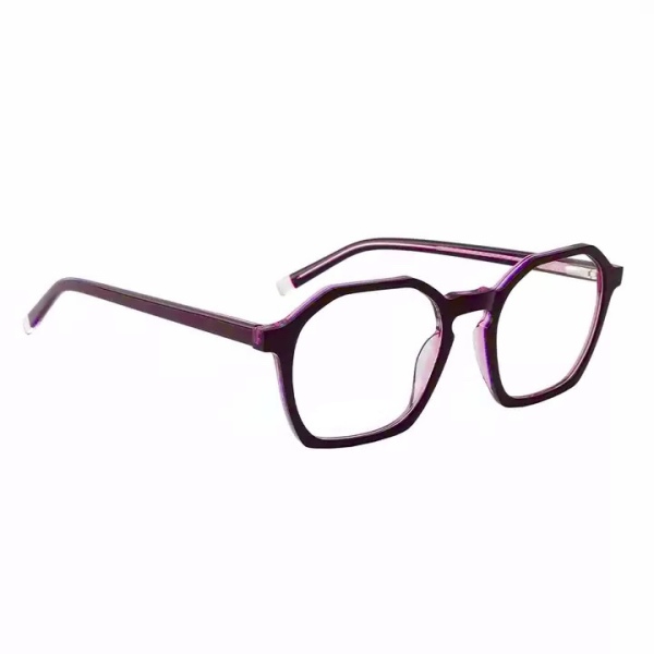 فریم طبی و عینک شب زرشکی رنگ مدل Rge-037-C4-Maroon